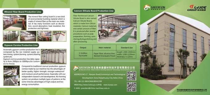 Cadena de producción automática del tablero del cemento de la fibra con 3-5 millones de capacidades de Sqm