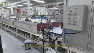 Línea de producción de pulverización automática de paneles de techo de yeso