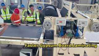 Máquina laminadora de paneles de yeso de doble cara