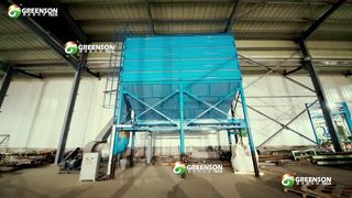 Máquina para fabricar techos acústicos de fibra mineral