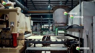 Equipo de producción de tableros de falso techo de fibra mineral