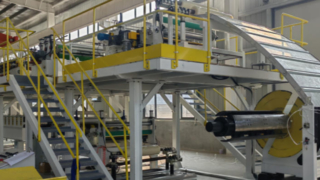 máquina para hacer paneles de sandwich de lana mineral