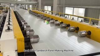 fabricante de línea de paneles sándwich de lana de roca
