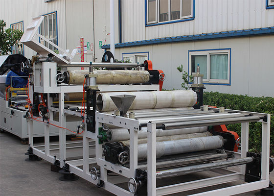 El PVC del tablero del techo del yeso laminó la máquina, corte, sistema del embalaje