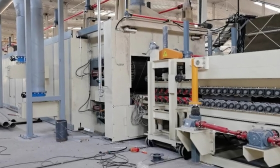 Línea de producción de aislamiento de lana de roca con control PLC