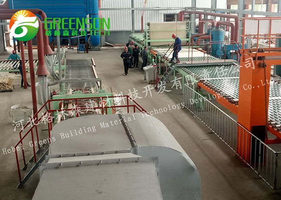 El techo mineral de la fibra de la alta capacidad teja Sqm de la cadena de producción 5 a 30 millones