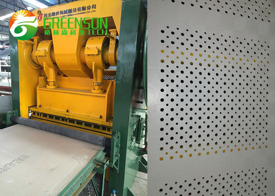 Punzonadora de la hoja de la perforación de la máquina de yeso del agujero hidráulico automático completo del tablero