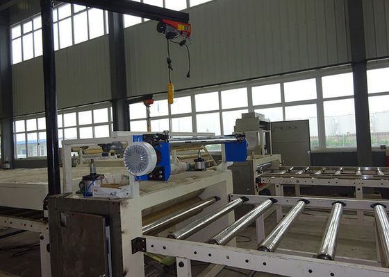 Doble la máquina que lamina echada a un lado del vinilo de Sheetrock con el alimentador/el descargador automáticos