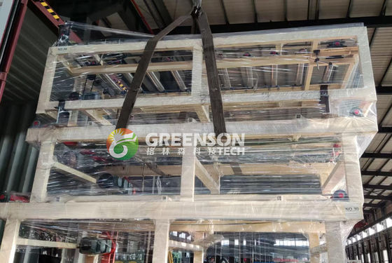 Máquina de fabricación de azulejos de yeso de techo de 2x2 caídas rentable con velocidad ajustable de 15 m/min