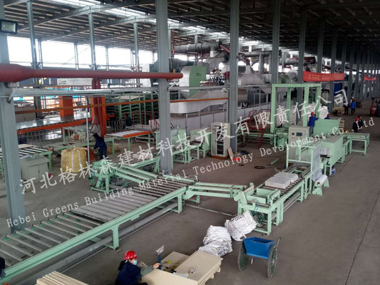 Línea del panel de bocadillo de las lanas minerales del material de construcción para el tablero del techo