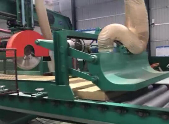 Línea de producción de lana de roca de curado a alta temperatura controlada por PLC con una densidad de materia prima de 80-200 kg/m3