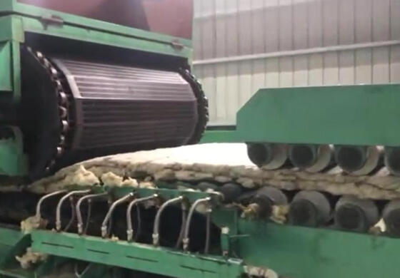 Línea de producción de lana de roca con control PLC automático y 1,2 metros de ancho para la fabricación de paneles de lana mineral