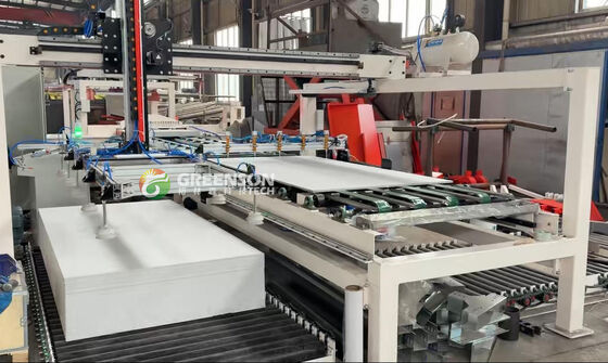 Un buen precio. Línea de producción de bloques de soporte para paneles de yeso en línea