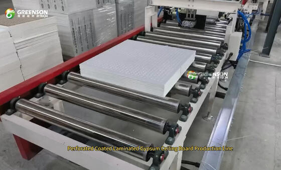 Línea de producción de pintura en aerosol para superficies de paneles de yeso decorativos Equipos de pulverización de revestimiento simple y doble