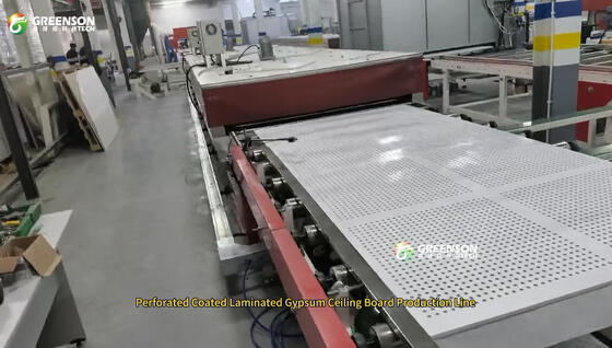 Línea de producción continua de pintura en aerosol para paneles de yeso