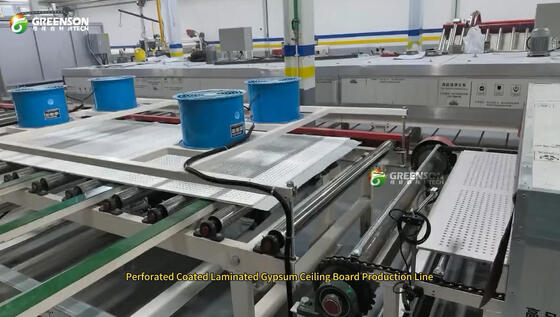 Línea de producción de pulverización de paneles de yeso respetuosa con el medio ambiente