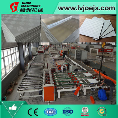 Máquina completamente automática de la laminación del vinilo del PVC para el cartón yeso Sheetrock del yeso